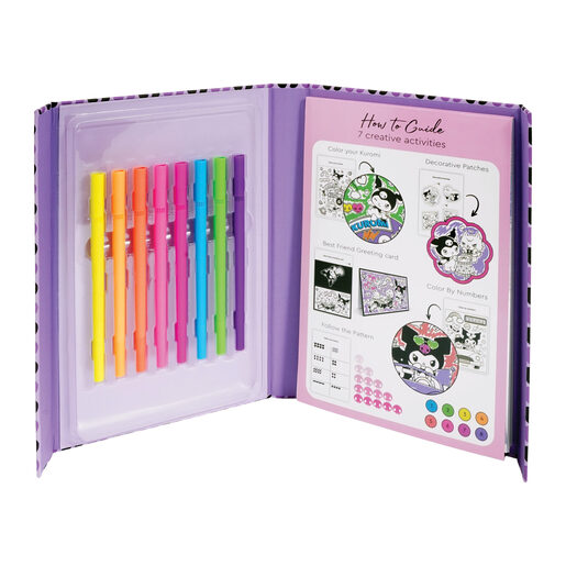 Kuromi kreativni set sa neon flomasterima
