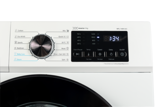 VIVAX HOME Mašina za pranje veša WFL-140912CI + POKLON VIVAX HOME Pegla IR-2201CC