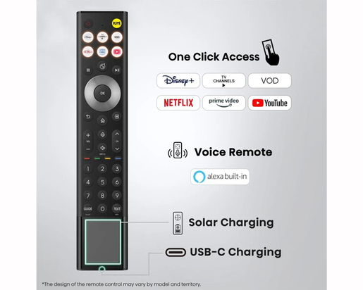 Hisense RGB Mini-LED TV 65" 65UR8S, 4K Ultra HD, VIDAA Smart OS