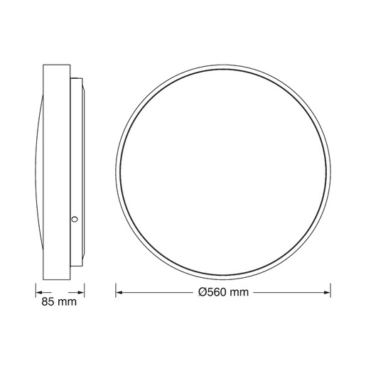 Osram led plafonjera 60w 4000k ip20 zlatna 4099854653797e