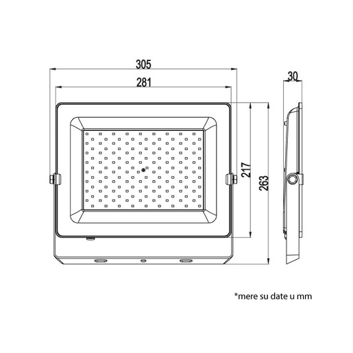 Led reflektor 150w 6500k 12800lm Lrf048w-150