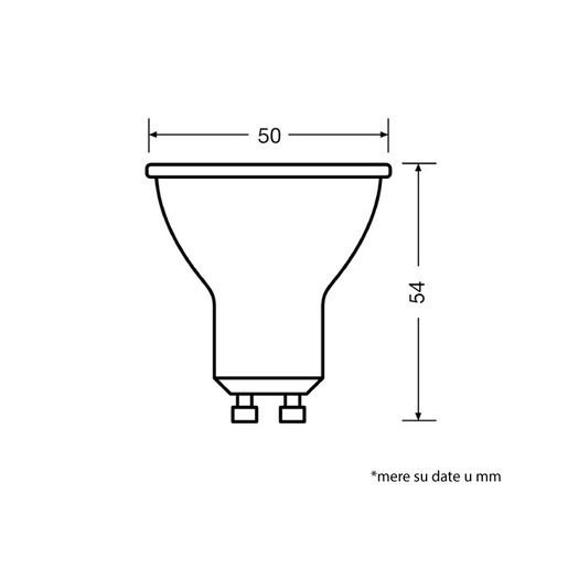 Led sijalica crna 2700k 4.5w gu10 36° osram 4058075766334e