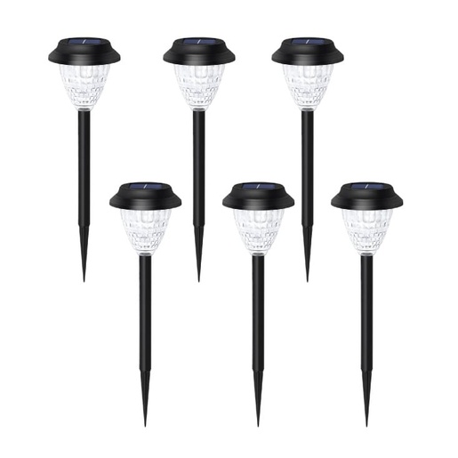 Solarna rgb+toplo bela baštenska lampa - 6 kom. 16834-11834