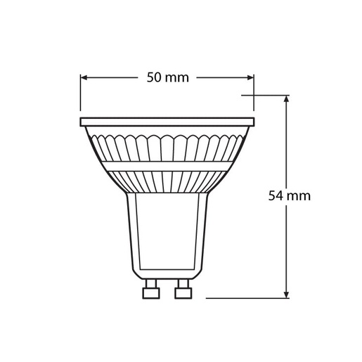 Led sijalica 4000k 6.9w gu10 60° osram 4058075096783e
