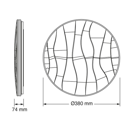 Osram led plafonjera 38cm 24w 4000k ip20 bela 4099854663765e