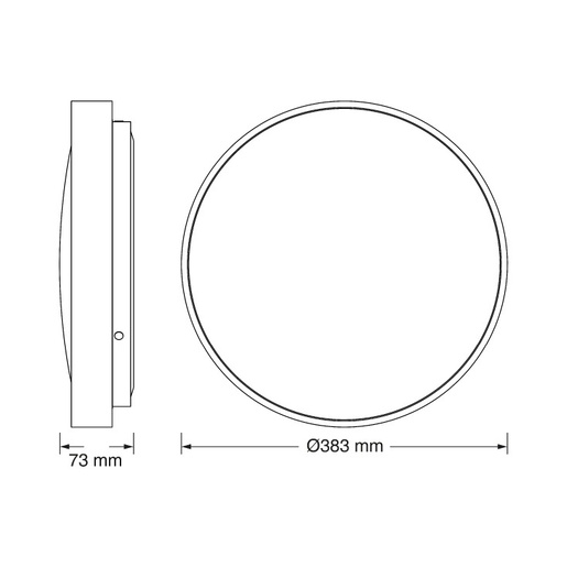 Osram led plafonjera 24w 4000k ip20 siva 4099854652295e