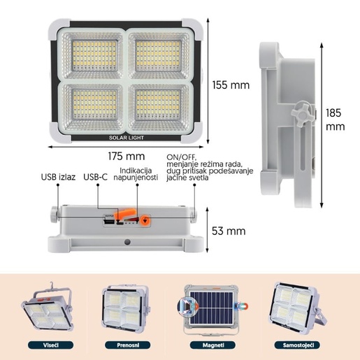 Prenosni punjivi led reflektor 11442 13501-11442