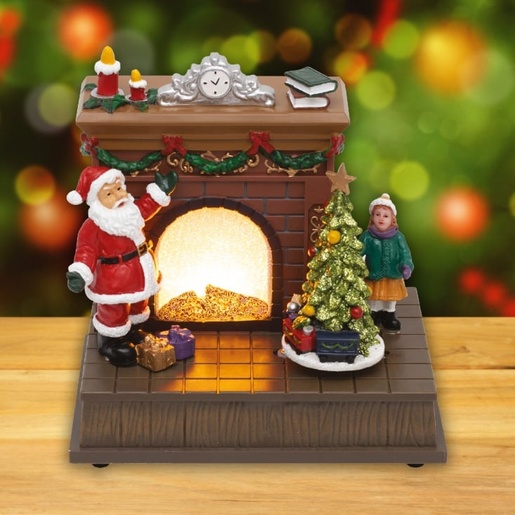 Svetleća led diorama "kamin" Drm14