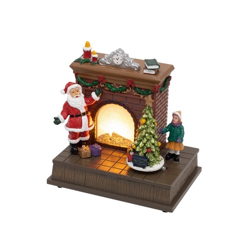 Svetleća led diorama "kamin" Drm14