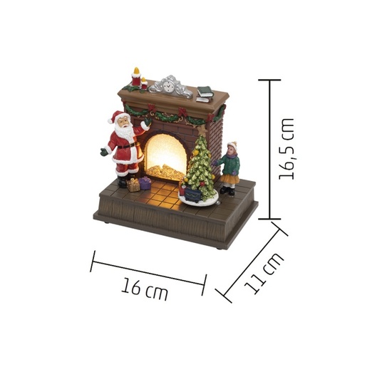 Svetleća led diorama "kamin" Drm14