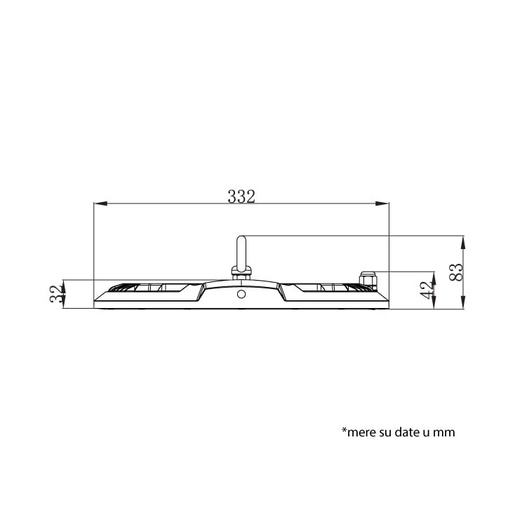 Led viseći reflektor 200w 6500k 18700lm, sa sočivom Lrfv08w-200