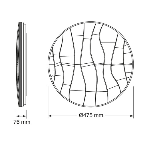 Osram led plafonjera 47.5cm 48w 4000k ip20 bela 4099854664502e