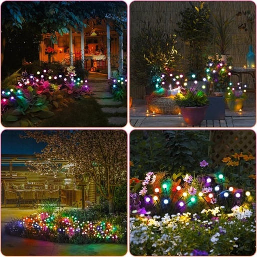 Solarna rgb baštenska lampa - 2 kom. 8 led 13489-11426