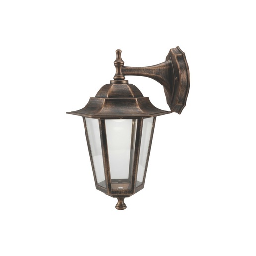 Arte illumina šestougaona zidna baštenska svetiljka e27, ip44, bronza 154-55127