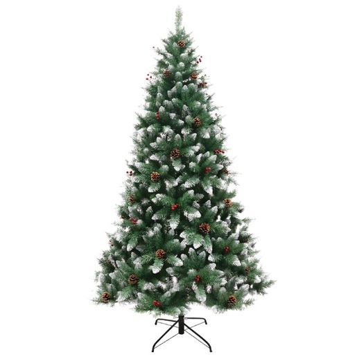 Veštačka jelka 240cm sa snegom i šišarkama Ed-41-508000