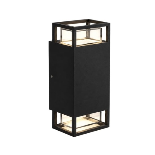 Zidna lampa crna 2xgu10 ip65 B250575