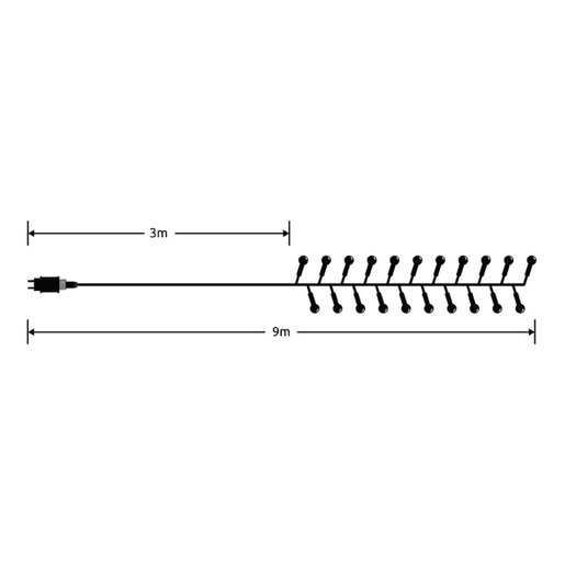 Lampice za jelku sa 576 toplo belih led dioda Ml-c2015