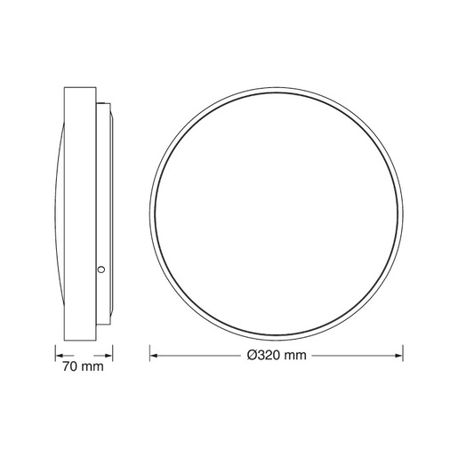 Osram led plafonjera 18w 3000k ip20 bela 4099854650079e