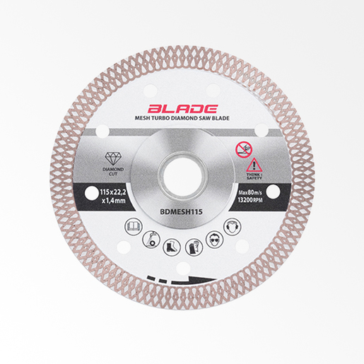 Dijamantski disk za sečenje tvrde keramike (Turbo) - BLADE BDMESH115