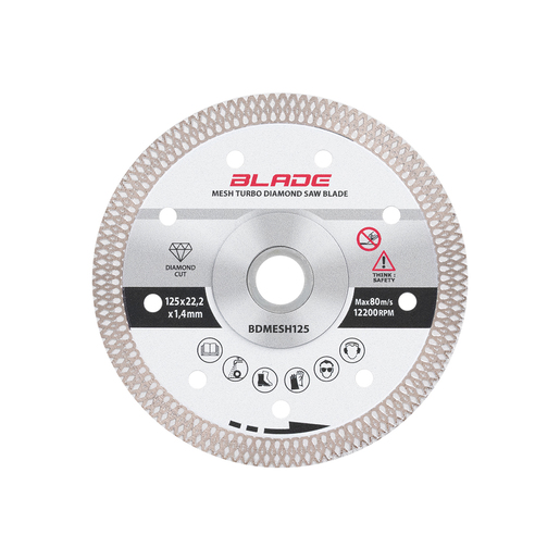 Dijamantski disk za sečenje tvrde keramike (Turbo) - BLADE BDMESH125