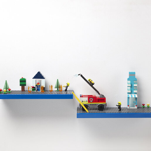 LEGO polica sa podlogom za gradnju - plava 40130801