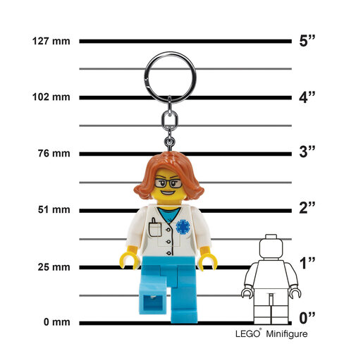LEGO Iconic privezak za ključeve sa svetlom: Doktorka LGL-KE185H