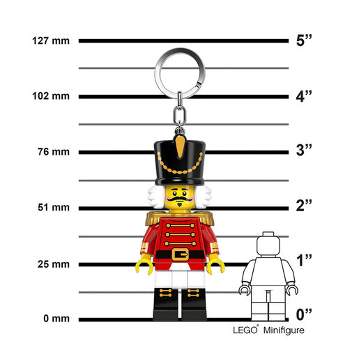 LEGO Minifigure privezak za ključeve sa svetlom: Orašar LGL-KE214H