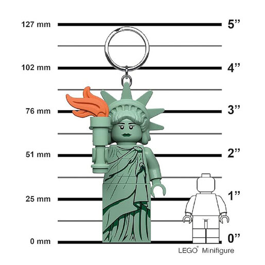 LEGO Minifigure privezak za ključeve sa svetlom: Statua slobode LGL-KE158H