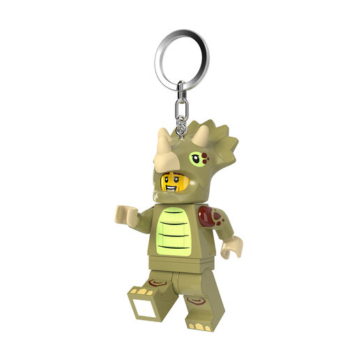LEGO Minifigure privezak za ključeve sa svetlom: Tip u kostimu triceratopsa LGL-KE238H