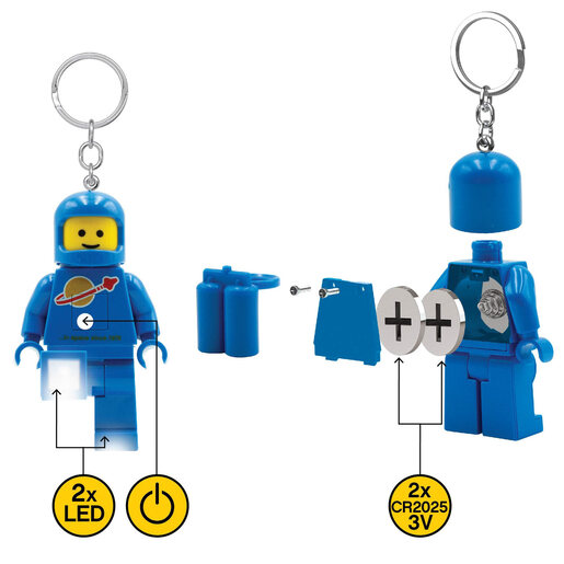 LEGO privezak za ključeve sa svetlom: Plavi astronaut LGL-KE10H