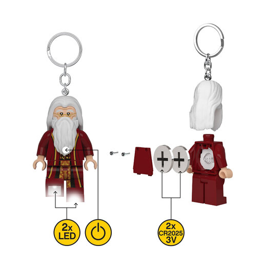 LEGO Hari Poter privezak za ključeve sa svetlom: Profesor Dambldor LGL-KE197H