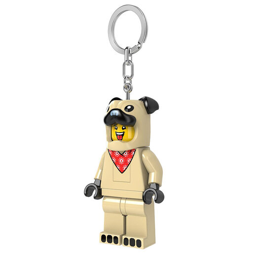 LEGO Minifigure privezak za ključeve sa svetlom: Tip u kostimu mopsa LGL-KE213H