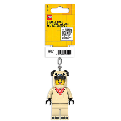LEGO Minifigure privezak za ključeve sa svetlom: Tip u kostimu mopsa LGL-KE213H