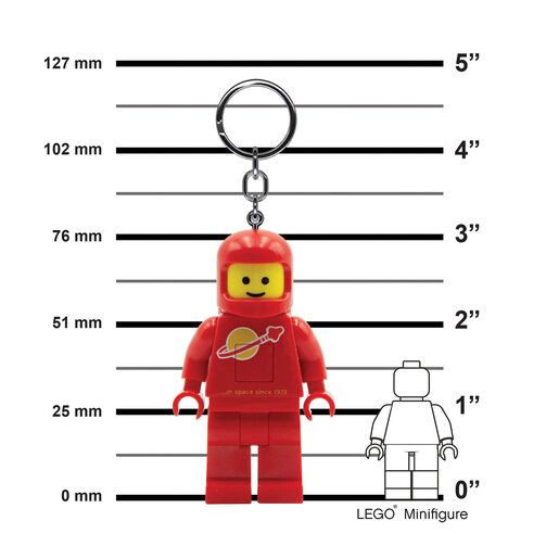 LEGO privezak za ključeve sa svetlom: Crveni astronaut LGL-KE10HR