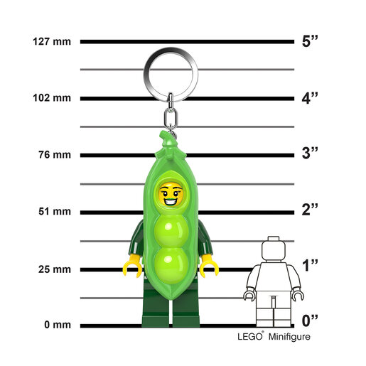 LEGO Minifigure privezak za ključeve sa svetlom: Devojka u grašak kostimu LGL-KE241H