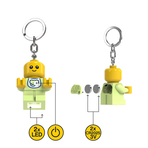 LEGO Minifigure privezak za ključeve sa svetlom: Beba LGL-KE209H
