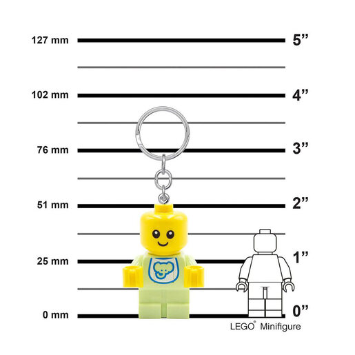 LEGO Minifigure privezak za ključeve sa svetlom: Beba LGL-KE209H