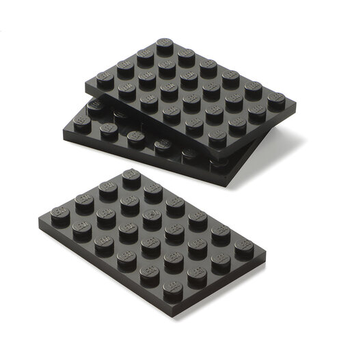 LEGO polica sa 3 fioke i podlogom za gradnju - siva 40950003