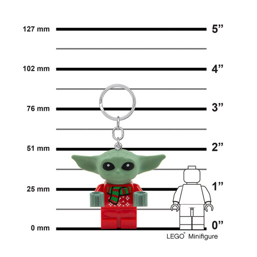 LEGO Star Wars privezak za ključeve sa svetlom: Grogu™ u božićnom džemperu LGL-KE208AH