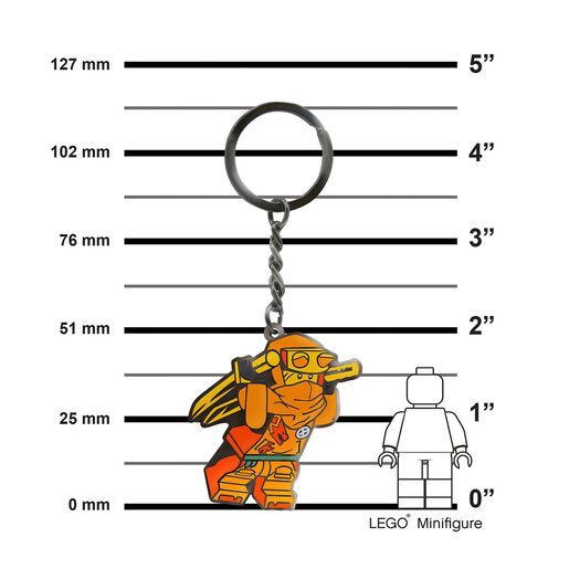LEGO Ninjago emajlirani privezak za ključeve: Arin 53336