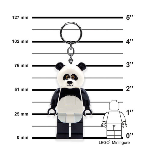 LEGO Minifigure privezak za ključeve sa svetlom: Tip u panda kostimu LGL-KE195H