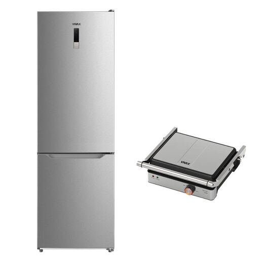 VIVAX HOME frižider CF-310EDNF X + POKLON VIVAX HOME Grill toster SM-2000X