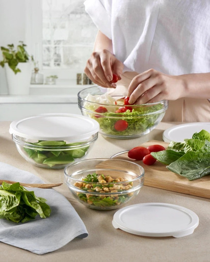 Pasabahce CHEF S Činija 20cm beli poklopac 1,7L