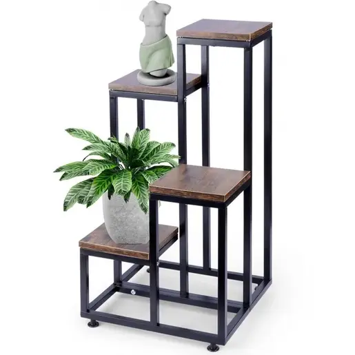 Vilde 569814 - Metalni stalak za cveće 69cm , 4 nivoa