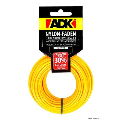 ADK Najlonska nit za košenje 1.30 mm/ 15m