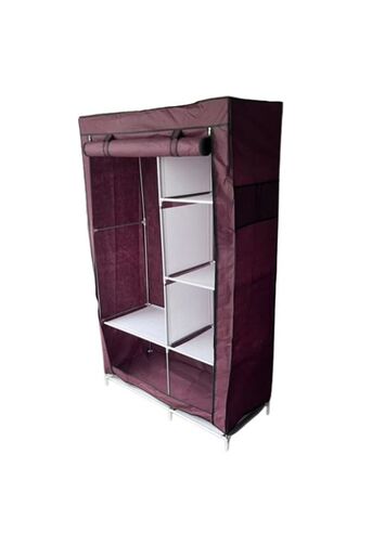 Livora prenosivi garderober 165x175cm, burgundi