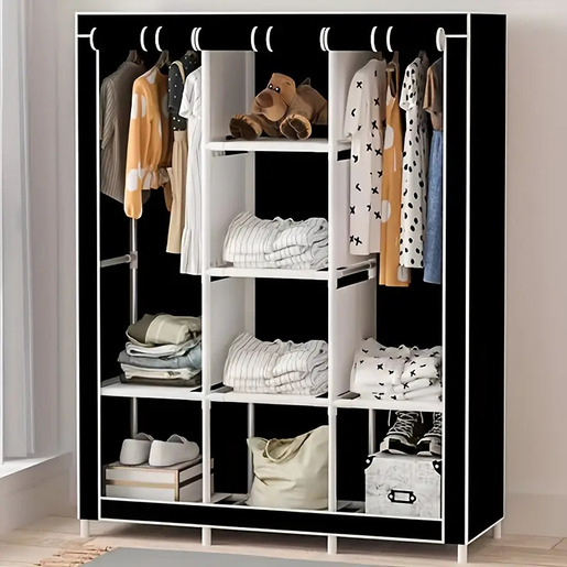 Livora prenosivi garderober 105x170cm, crna