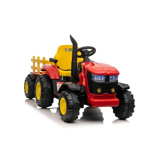 Traktor sa prikolicom crveni 12726