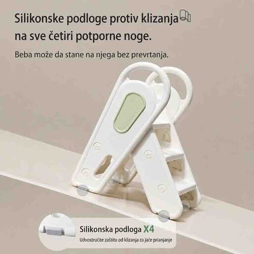 Dečije multifunkcionalne sklopive stepenice - bele wm25f011 14655