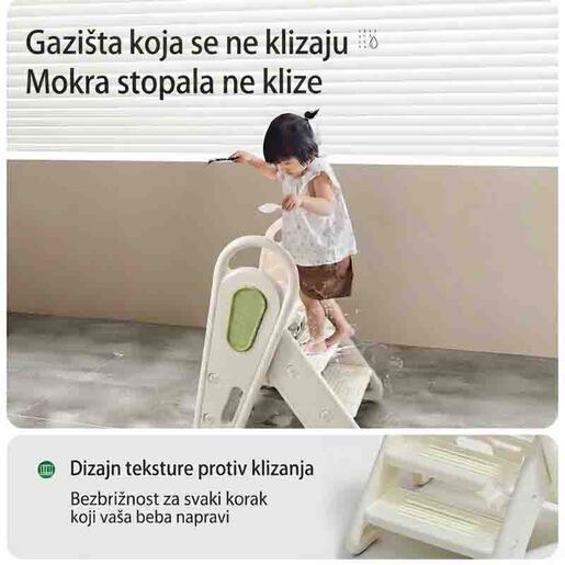 Dečije multifunkcionalne sklopive stepenice - bele wm25f011 14655